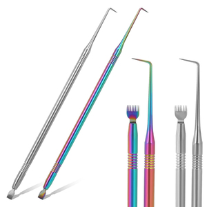 Outil de levage de cils en acier inoxydable séparateur de levage de cils brosse en métal Mascara séparateur de cils peigne de levage de cils - Product Image 1