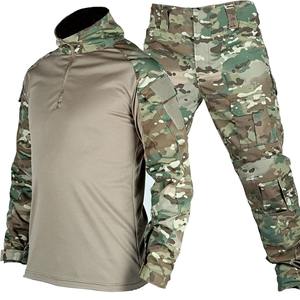 Traje táctico de rana Conjunto de traje de camuflaje al aire libre Uniforme de entrenamiento resistente al desgaste ajustado - Product Image 1