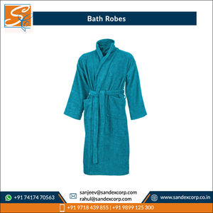 เสื้อคลุมอาบน้ำผ้าฝ้ายสำหรับผู้ใหญ่พิมพ์ลายได้ตามต้องการจากผู้ผลิตอินเดีย - Product Image 3