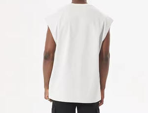 Débardeur tricoté respirant de haute qualité, grande taille, coupe ample et courte, sans manches, personnalisable - Product Image 4