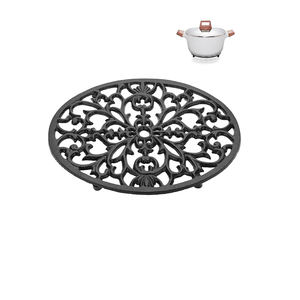 แผ่นรองจานเหล็กหล่อที่มีน้ำหนักเบาใช้งานได้จริงแผ่นรองสำหรับตกแต่งต้นไม้ในร่ม/กลางแจ้งแผ่นรองที่สะดวกสบายสำหรับห้องครัวบ้าน - Product Image 5