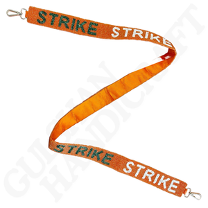 Hermoso cinturón de tirantes hecho a mano con diseño de bordado de cuentas en colores rojo y blanco, precio de venta al por mayor desde India - Product Image 4