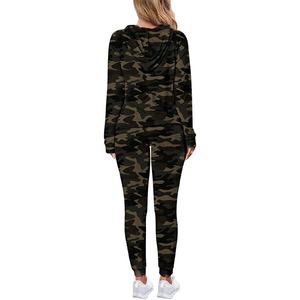 Conception personnalisée Camouflage imprimé femmes survêtement femmes athlétiques survêtements d'extérieur - Product Image 5