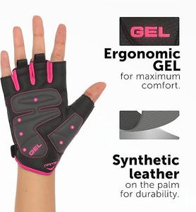Hommes et femmes unisexe demi-doigt paume en daim avec gel de silice rembourré vélo cyclisme gants d'entraînement vélo. - Product Image 2