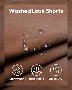 กางเกงขาสั้นออกกำลังกายผู้ชายคุณภาพสูงแบบสั่งทำพิเศษ มีกระเป๋าซิป ชุดลำลองฤดูร้อน ลายเรียบ ผ้าโพลีเอสเตอร์ กางเกงคาร์โก้ - Product Image 2