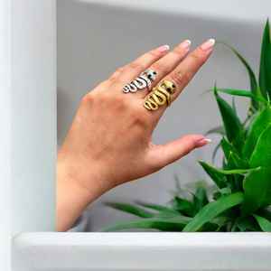 2025 anillo de serpiente Vintage de moda para mujer hecho a mano plata y oro serpiente envoltura Animal anillo joyería de compromiso - Product Image 1