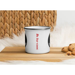 แก้วเคลือบสีขาวขอบเงิน รุ่น Enamel Ike-Conic ปลอดสาร BPA ดีไซน์โดดเด่นไม่เหมือนใคร - Product Image 4