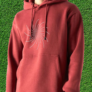 Pullover décontracté à capuche avec logo personnalisé veste en strass d'hiver de grande taille à vendre pour hommes de dernière conception en gros - Product Image 3