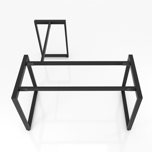 Patas de Escritorio Ejecutivas de 1400x600mm, Estilo Industrial, Acero de 25x50mm, Ensamblaje Interconectable para Mesa y Uso Hospitalario - Product Image 2