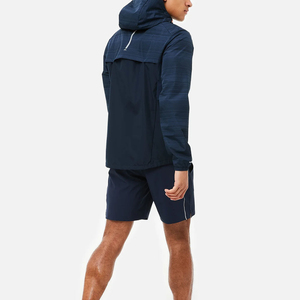 Top tendance hommes coupe-vent survêtement court de haute qualité vêtements actifs matériau souple Service OEM vente en gros coupe-vent survêtement - Product Image 5