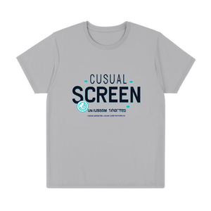 T-Shirt Unisex 210GSM 100% Cotone, Maglietta Casual Oversize con Logo Personalizzato Stampato sul Davanti - Product Image 2