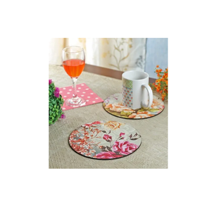 Personalized Round Shape Custom MDF Round <b>Wooden</b> Blank Sublimation Printed <b>Trivets</b> Natural Craft Product - Product Image 2