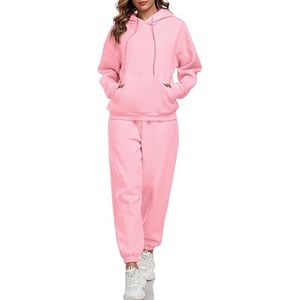 Conjunto de ropa de abrigo de estilo informal de invierno transpirable de 2 piezas de gran tamaño para hombre, pantalones para correr con hombros caídos, sudadera tejida con capucha - Product Image 6
