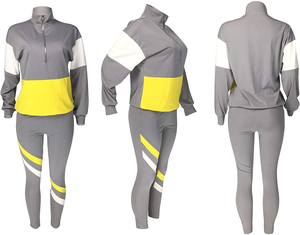 Unisex 2025 Windbreaker Sweatsuit Sets Women's Zip Top Jacket and Elastic Waistband <b>Pant</b> Casual Fabric Tracksuit - Product Image 5