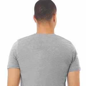 Camisetas de cuello redondo de algodón en blanco liso Camiseta de cuello redondo al por mayor para hombres Impresión de logotipo personalizado Opciones de 180 a 400GSM - Product Image 4