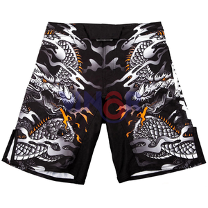 Vente en gros Short MMA avec étiquette imprimée personnalisée et logo Équipement de combat personnalisé Short MMA OEM pour arts martiaux - Product Image 5
