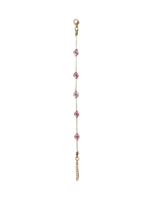 Bracelet en acier inoxydable plaqué pierres de zircon imitation perle DAFNI BIG PAZAR - Cadeau tendance d'Istanbul - Product Image 3