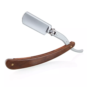 Maquinilla de afeitar de peluquero de alta calidad, hoja expuesta con mango de plástico, embalaje personalizado, Etiqueta Privada, 2MM - Product Image 3