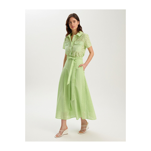 Jupes en coton plissées BGN MAXI avec broderie, robes décontractées en provenance de Turquie - Product Image 1