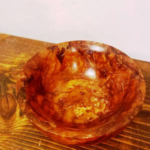 Bol de service en résine décoratif antique moderne, fait à la main, poli, d'origine indienne, écologique, passe au lave-vaisselle, pour les fêtes - Product Image 4