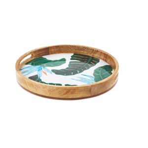 Accueil Cuisine Autres Événements Plateau Plateau de service en métal émaillé Plat de service indien artisanal Table de fête de mariage - Product Image 2