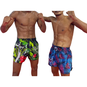 Shorts de Muay Thai en satin sur mesure OEM |   Vêtements de MMA et de kickboxing unisexes de haute qualité, légers, à séchage rapide, imprimés par sublimation - Product Image 3