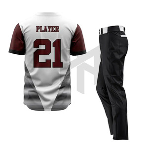 Vêtements de sport à quantité minimale de commande bas, uniforme de baseball confortable, taille personnalisée, uniforme de baseball pour jeunes - Product Image 3