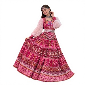 Robes traditionnelles afghanes Kuchi de haute qualité avec travail de miroir vintage, respirantes, grandes tailles, décontractées, pour mariage et fêtes, robe afghane - Product Image 1
