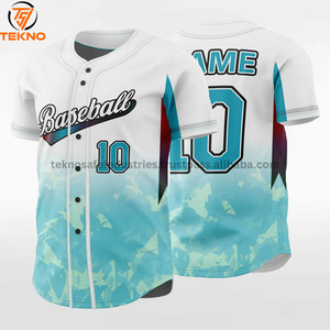 Meilleure vente Tissu doux pour hommes Maillot de baseball imprimé par sublimation Adultes Maillot de l'équipe de baseball Plus Uniformes OEM ODM entretenu - Product Image 3