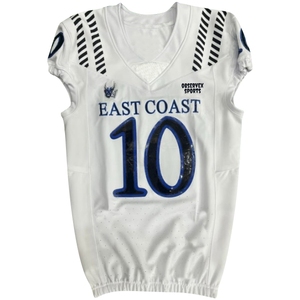 Uniforme de football américain sublimé avec impression de logo personnalisé de haute qualité, vente en gros de vêtements de sport, maillot de football, matériel de sergé - Product Image 3