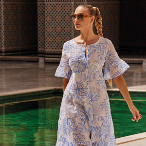 Vente en gros personnalisée robe longue d'été en coton ukrainien avec broderie gland robe maxi robe vintage à manches longues pour les femmes - Product Image 1