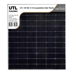 Panel Solar Policristalino UTL de 100 Vatios y 12 Voltios - Product Image 2