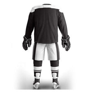 Uniformes de hockey sur glace pour hommes fabriqués au Pakistan, design personnalisé, ensembles 100% polyester avec logo et tailles personnalisés - Product Image 2