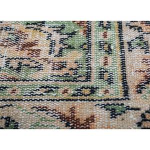 Alfombras de Lana Doradas Vintage, Anudadas a Mano, Diseño Clásico Rectangular con Medallón para Sala de Estar, Pasillo, Diseño de Rompecabezas Pae-3222 - Product Image 3