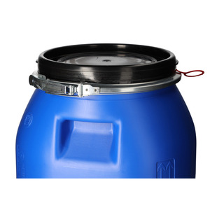 Barile con coperchio in plastica, quadrato, blu, 30 litri - Product Image 3