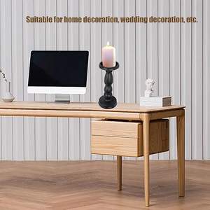 <b>Black</b> Matte <b>Metal</b> Pillar <b>Candle</b> <b>Holders</b> for Home Decoration for Christmas Season <b>Candle</b> <b>holder</b> - Product Image 4