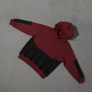Vente chaude vêtements d'hiver lourds goutte épaule surdimensionné sweats à capuche pour femmes 100% coton polaire tenue décontracté sweat à capuche et sweat - Product Image 3