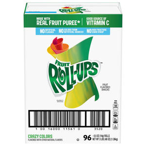 12 rollos de fruta, proveedor de enrollados de frutas, bocadillos con sabor a frutas, paquete de valor variado, 0,5 oz, 20 CT - Product Image 1