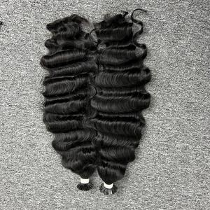 Onda profunda en cabello de punta plana, cabello humano 100%, cabello crudo vietnamita Un donante - Product Image 3