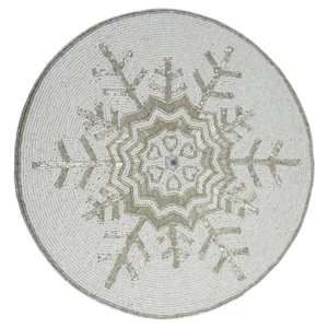 New Arrival <b>Glass</b> Geometric Novelty Beaded Place <b>Mat</b> Handmade <b>Glass</b> Beaded Charger Plate Dinning <b>Table</b> Decor Beaded <b>Table</b> <b>Mat</b> - Product Image 2