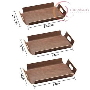 Plateau de service en bois écologique, 100 pièces, jetable, non toxique, durable, avec couleurs et logo personnalisés pour les maisons modernes et durables - Product Image 2