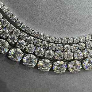 Superbe Offre Chaîne Tennis en Argent 925 avec Diamants Moissanite VVS – Bijou Chaîne Tennis Colorée - Product Image 1