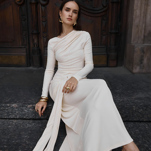 white long sleeve birthday dress Sexy 17th Birthday Dresses Short Bodycon White Long Sleeves Birthday  Outfits P791 main image 1