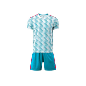 ชุดเสื้อฟุตบอลผ้าโพลีเอสเตอร์สำหรับ100% ชุดกีฬาเสื้อฟุตบอลจากโรงงานที่ดีที่สุด - Product Image 1