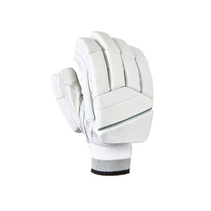Breathable Leather Cricket Gloves Comfort Fit Durable <b>Padding</b> Full Finger Lightweight Shock Absorbent Wrist Professional Design - Product Image 1