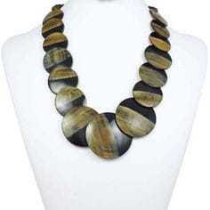 Collares gruesos al por mayor, collar con colgante de joyería para mujer, collar con colgante de cuerno cuadrado - Product Image 4