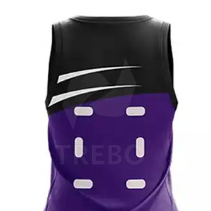 Uniforme de Netball 2025 de Alta Calidad, Transpirable y de Secado Rápido, 100% Poliéster para Mujer, TREBO INTERNATIONAL TI-NBU-09 - Product Image 4