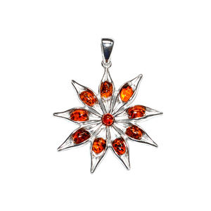 Diseñador 925 plata esterlina auténtica ámbar Báltico Multi piedra preciosa colgante joyería de plata ODM OEM proveedor al por mayor - Product Image 3