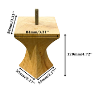 Pieds de meubles en bois d'hévéa de qualité supérieure - Conception personnalisée, bois massif durable pour canapé, chaise, armoire, usage hospitalier - Vente en gros OEM fabriquée au Vietnam