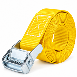 Sangle à boucle à came en polyester de 38 mm, 450 kg, sans crochet, pour le transport de marchandises sur camion, fixation de charge, fabricant OEM - Product Image 1